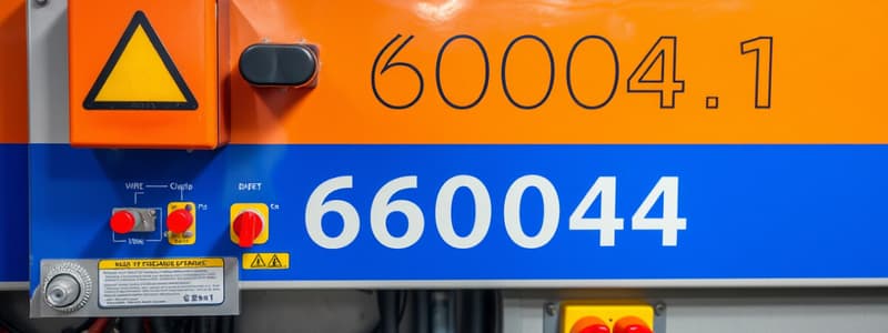 Hoofdstuk Elektrische Uitrusting EN 60204-1