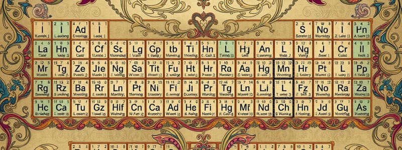 Chemistry Elements Lesson Summary