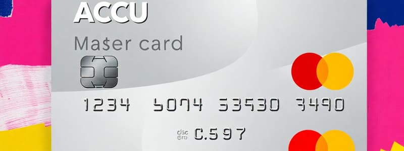 Credit Card Overview