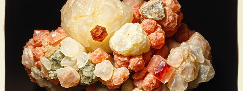 Silicate Mineral Classification Quiz