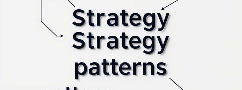 Software Engineering: Strategy Design Patterns