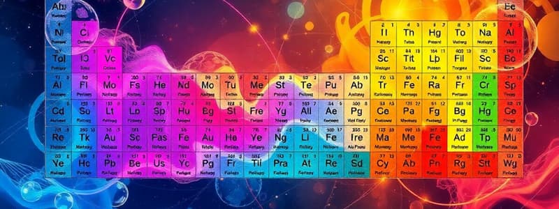 Química: Tabla Periódica y Propiedades