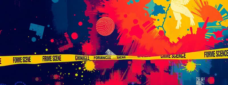 Forensic Science and Crime Scene Investigation