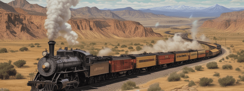 US Economic Growth: Transcontinental Railroad and Laissez-faire Policy Quiz