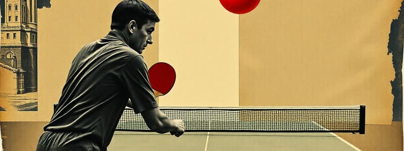 Legal Table Tennis Serving Technique