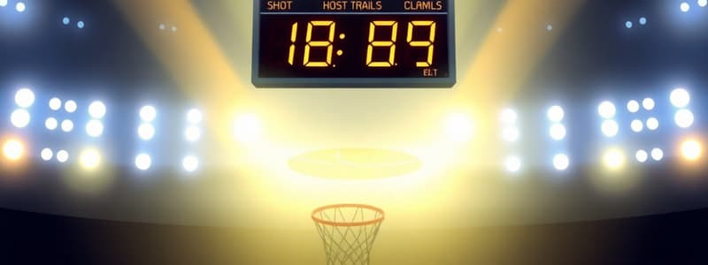 Basketball Shot Clock Operation