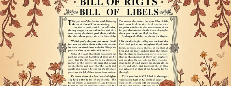 The Bill of Rights Quiz