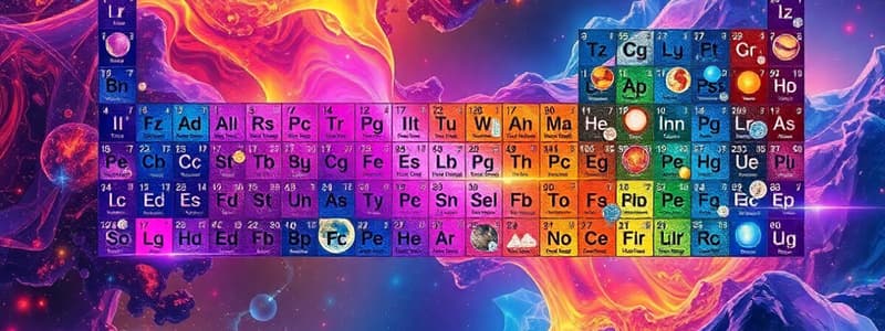 Periodic Table Quiz: Groups and Periods