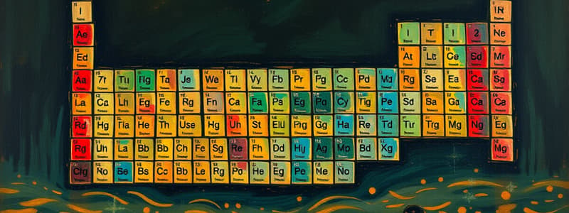 Chemistry Elements Overview