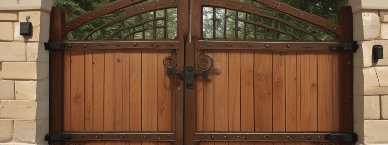 Hanging a Gate and Installing Keystone Latch