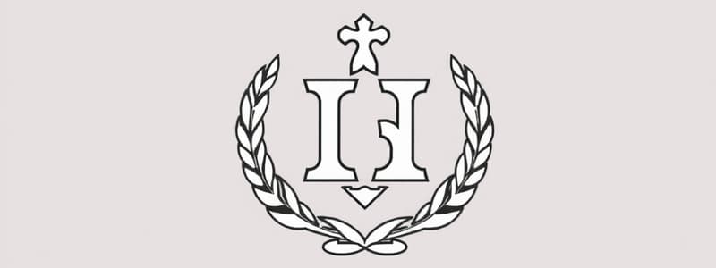 Fraternity Emblems: Lamp, Ladder, Rule, and Sword