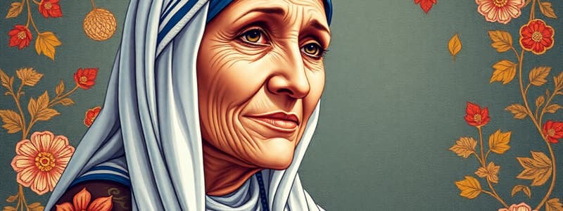 Mother Teresa's Impact and Legacy Quiz