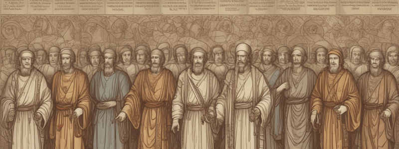 Chronological Order of Biblical Men Quiz