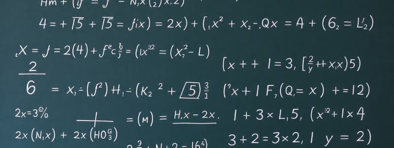 The Language of Mathematics Quiz