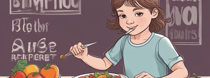 Healthy Eating Habits in Children