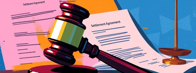 Settlement Agreements Recording Methods