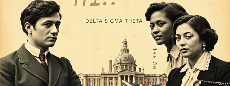 Founders of Delta Sigma Theta Sorority, Inc. Flashcards