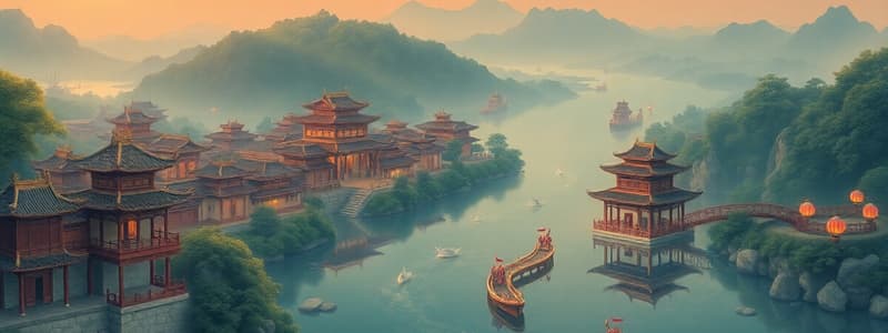 Ancient Chinese Rivers and Dynasties