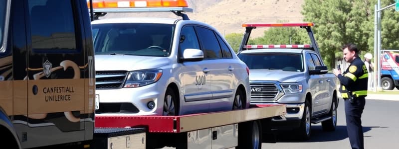 Lander County Vehicle Towing Policy Quiz