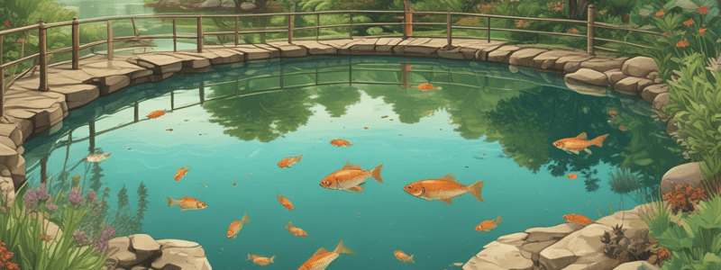 Fish Pond Environmental Parameters Quiz