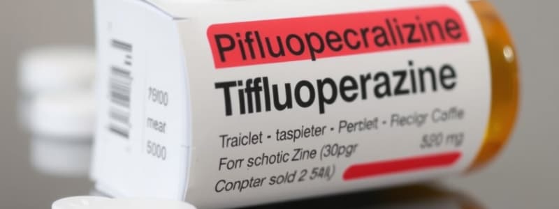 Trifluoperazine (Stelazine) Flashcards