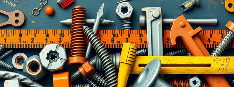 Tools and Fasteners Quiz