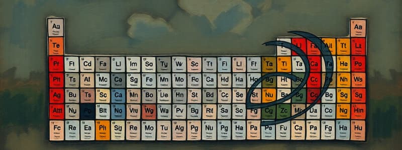 Periodic Table and Non-Metals Quiz