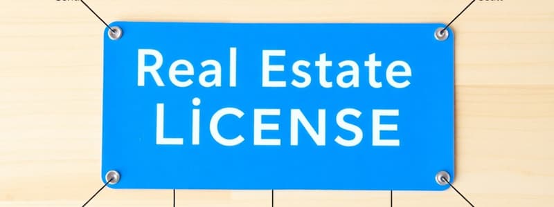 Real Estate License Types