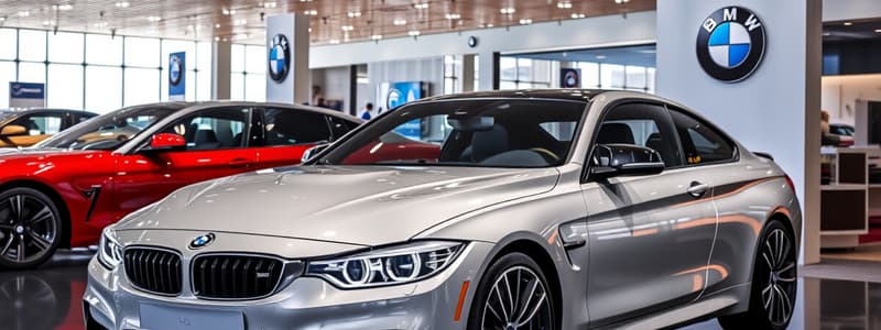 BMW Cars Quiz