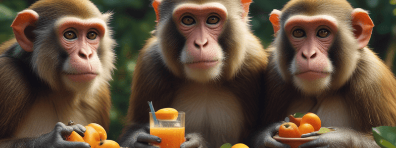 Monkeys Diet Quiz