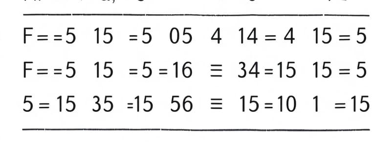 Mathematics Basic Operations and Concepts