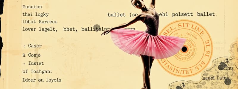 Ballet Terminology & Positions Flashcards