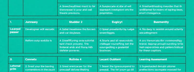 Developing Rubrics for Assessment