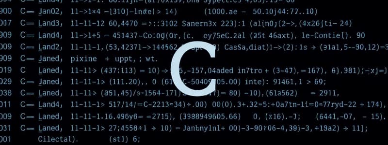 C Programming Expressions and Operators