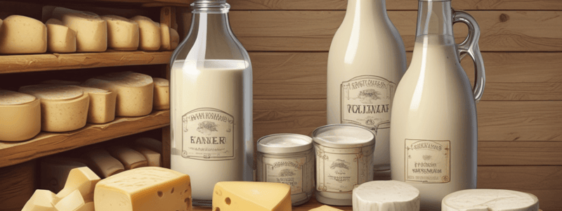 Cheese Production: Milk Selection and Classification