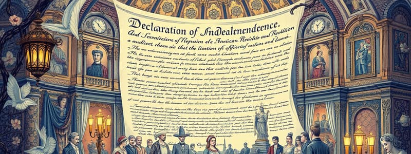 American Revolution and the Declaration of Independence