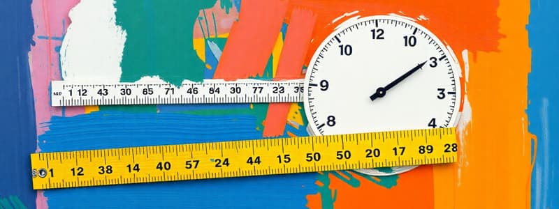 Metric vs Household Measurement Quiz