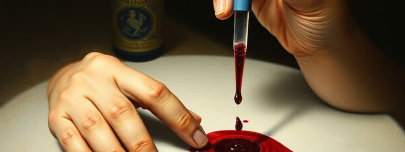 Forensic Serology and Blood Evidence Quiz