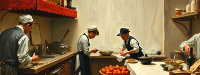 Culinary Timeline: Food Service History