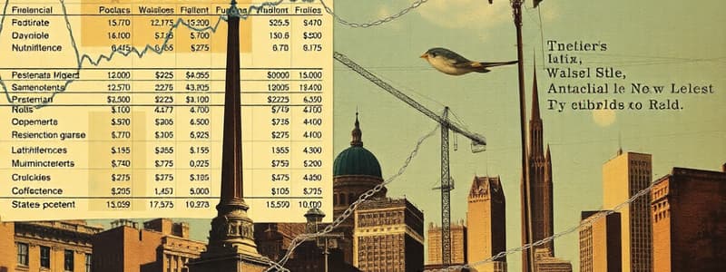 Tableau de financement - PCG