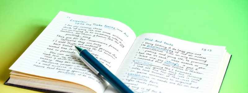 General Observations on Study Notes