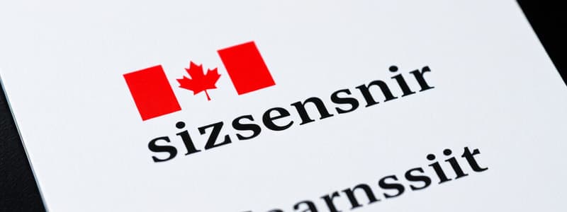 Canadian Citizenship Study Guide