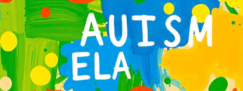 English Lessons for Russian-Speaking Children with Autism