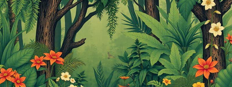 Tropical Forests and Plant Families Quiz