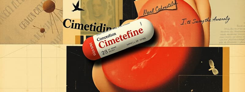 Drug Profile for Cimetidine Flashcards