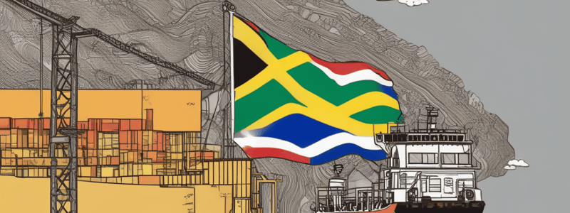 Ekonomie: In- en uitvoer van Suid-Afrika