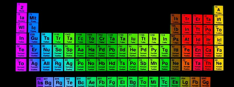 Periodic Table Elements and Properties