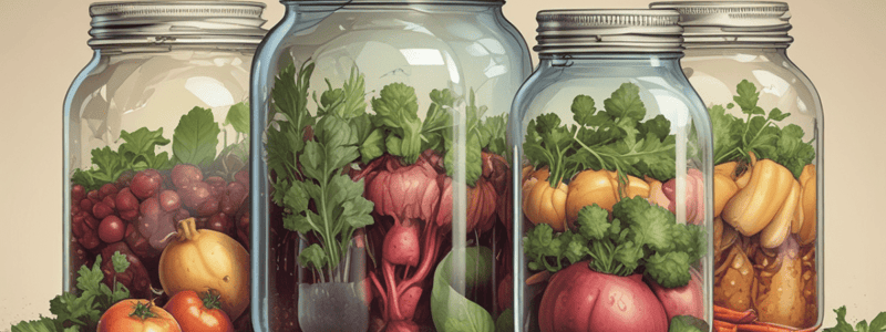 Food Fermentation and Preservation