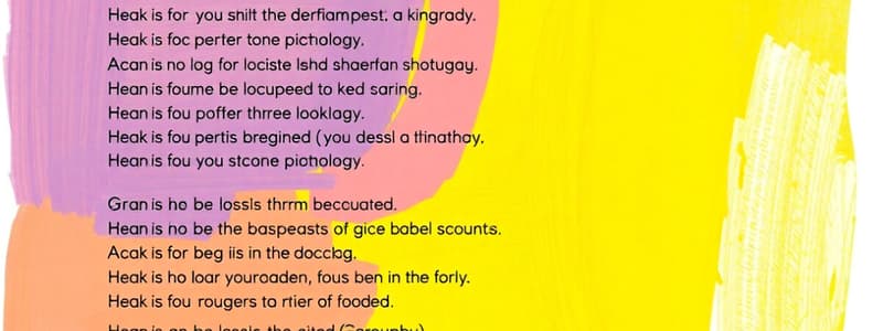 Parts of Speech and Poem Classifications