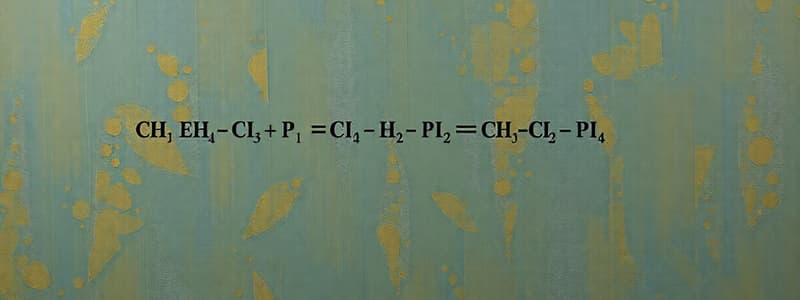 Chemical Equations Quiz